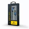 Cavo dati USB 2.0 Gembird CC-USB2J-AMLML-1M-BL — USB A a Micro-USB B/Lightning, 1 m, blu/nero
