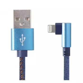 Cavo dati USB 2.0 Gembird CC-USB2J-AMLML-1M-BL — USB A a Micro-USB B/Lightning, 1 m, blu/nero