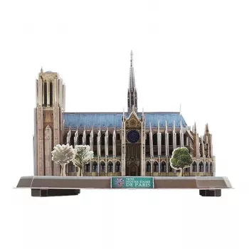 Puzzle 3D CubicFun Notre Dame (luce) — modello DA-20509, edizione leggera illuminata