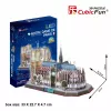 Puzzle 3D CubicFun Notre Dame (luce) — modello DA-20509, edizione leggera illuminata