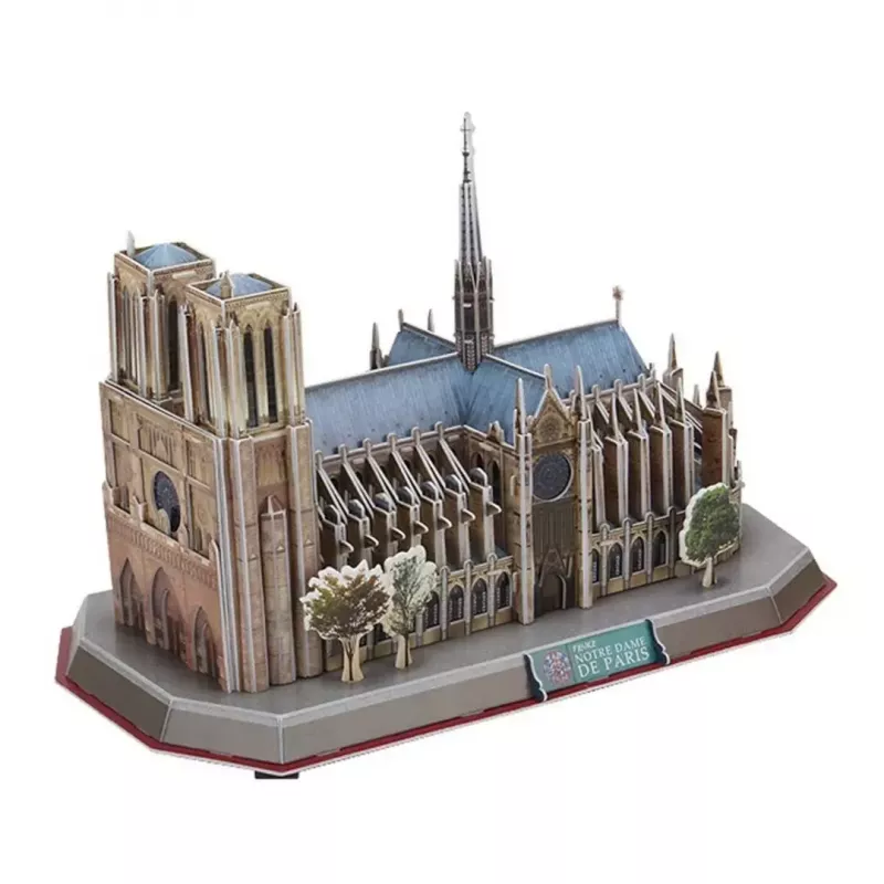 Puzzle 3D CubicFun Notre Dame (luce) — modello DA-20509, edizione leggera illuminata