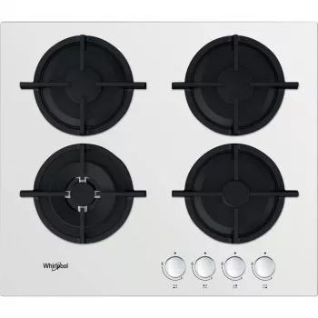 Whirlpool AKT 625/WH nero, bianco da incasso 60 cm gas 4 zone
