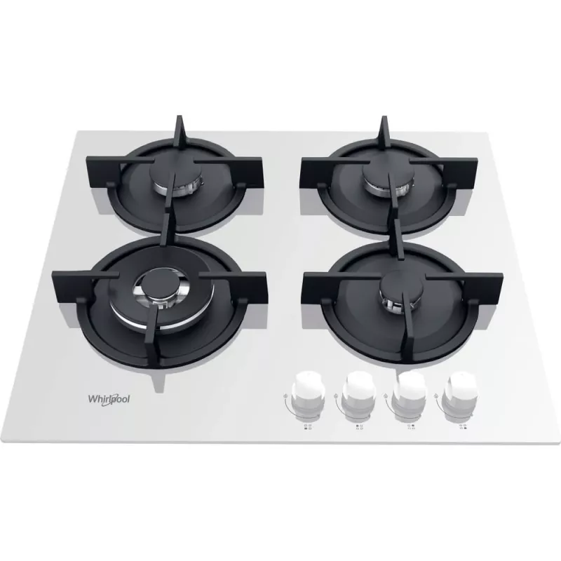 Whirlpool AKT 625/WH nero, bianco da incasso 60 cm gas 4 zone
