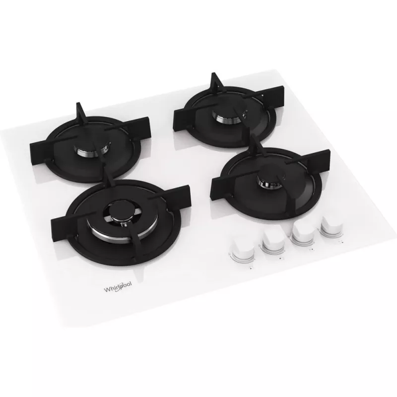 Whirlpool AKT 625/WH nero, bianco da incasso 60 cm gas 4 zone