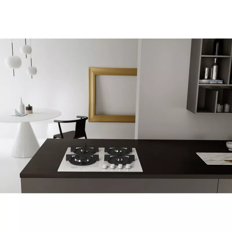 Whirlpool AKT 625/WH nero, bianco da incasso 60 cm gas 4 zone