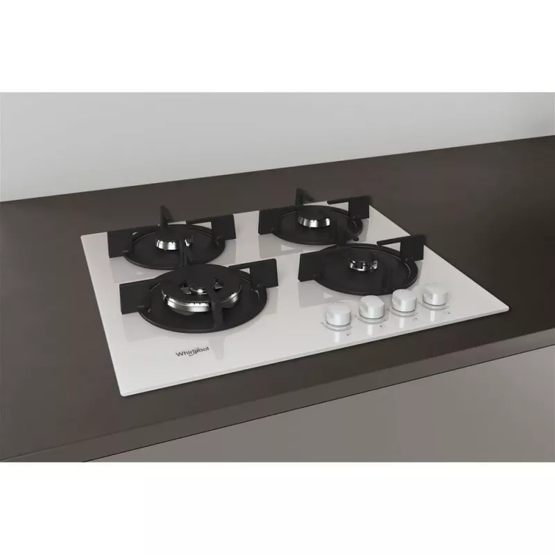 Whirlpool AKT 625/WH nero, bianco da incasso 60 cm gas 4 zone