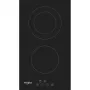 Piano cottura in vetroceramica Whirlpool WRD 6030 B nero da incasso 30 cm 2 zone