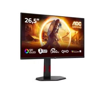 AOC G4 Q27G4SDR monitor per computer 67,3 cm (26,5 pollici) 2560 x 1440 pixel Quad HD QD-OLED nero, rosso