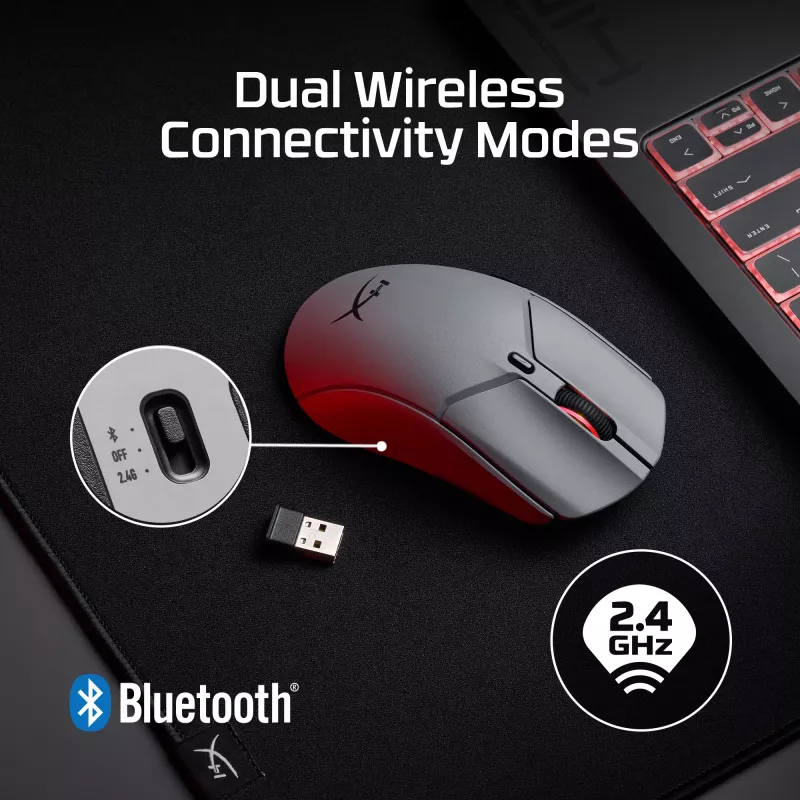 HyperX Pulsefire Haste 2 Pro - Mouse gaming wireless 4K