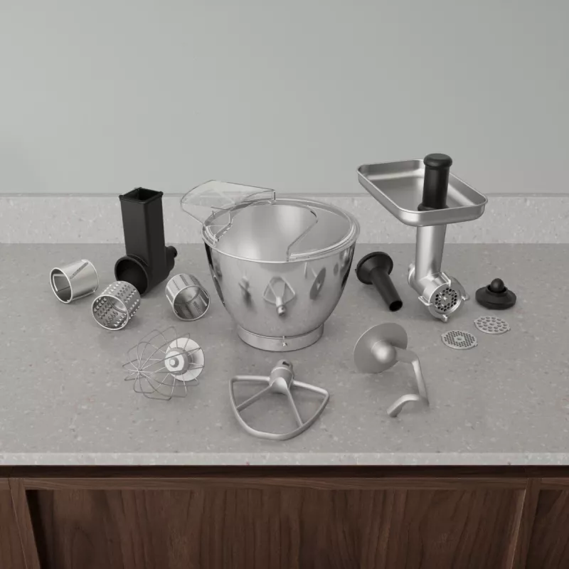 Electrolux E5KM1-6GBP robot da cucina 1200 W 5 L nero, grigio