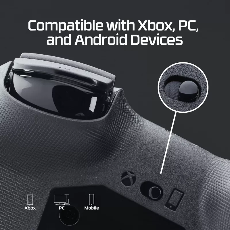 HyperX Clutch Tanto Mini WD Controller da gaming, joystick, Xbox, Xbox One, con filo, USB, nero, 2,95 m