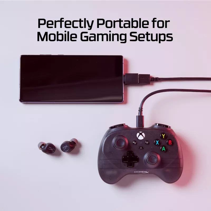 HyperX Clutch Tanto Mini WD Controller da gaming, joystick, Xbox, Xbox One, con filo, USB, nero, 2,95 m