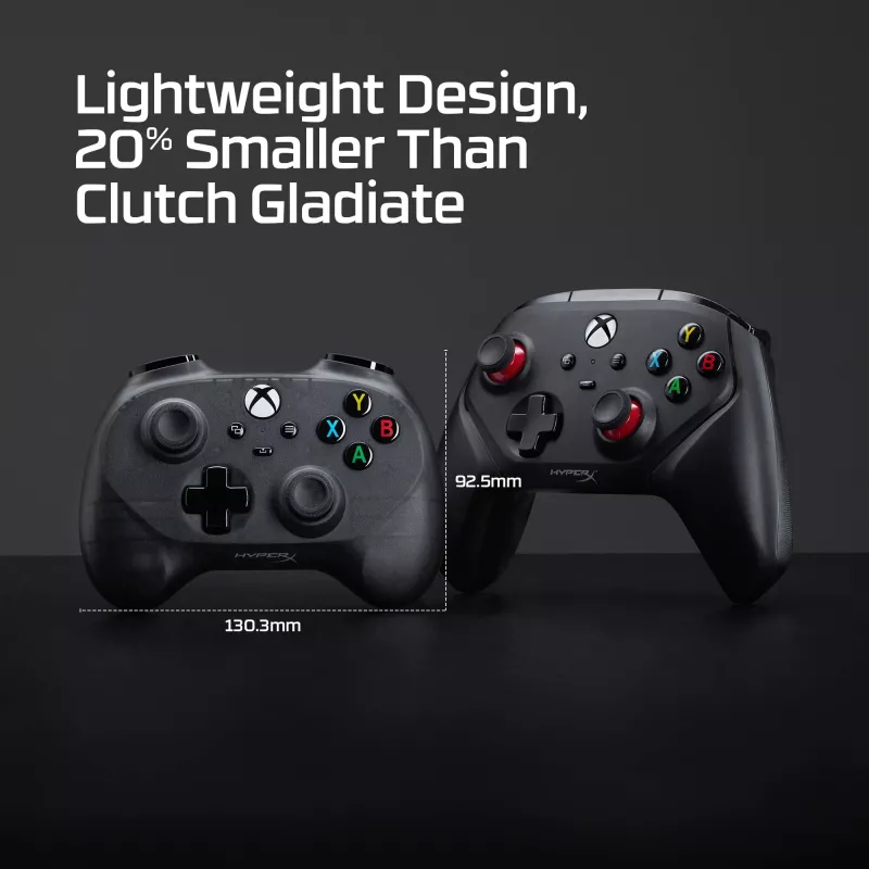 HyperX Clutch Tanto Mini WD Controller da gaming, joystick, Xbox, Xbox One, con filo, USB, nero, 2,95 m