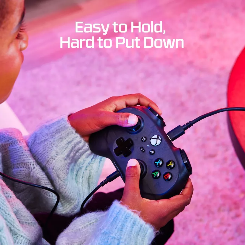 HyperX Clutch Tanto Mini WD Controller da gaming, joystick, Xbox, Xbox One, con filo, USB, nero, 2,95 m