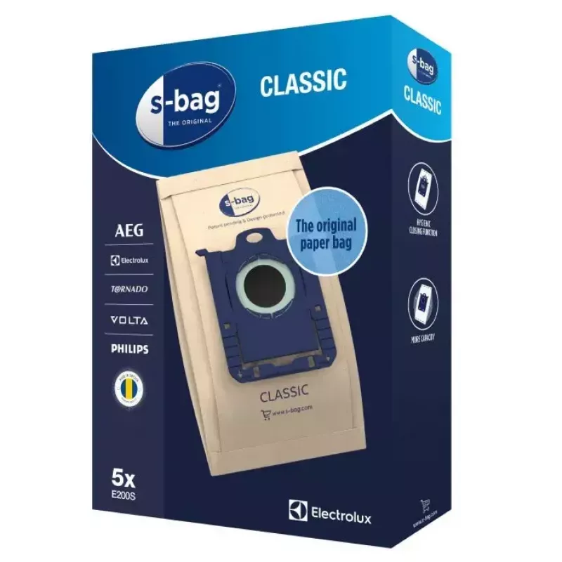 Electrolux E200S sacchetti per aspirapolvere, 5 pz.