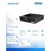 PC desktop MSI PRO DP21 14M-243BEU — Intel Core i5-14400, Wi‑Fi, Bluetooth, nero