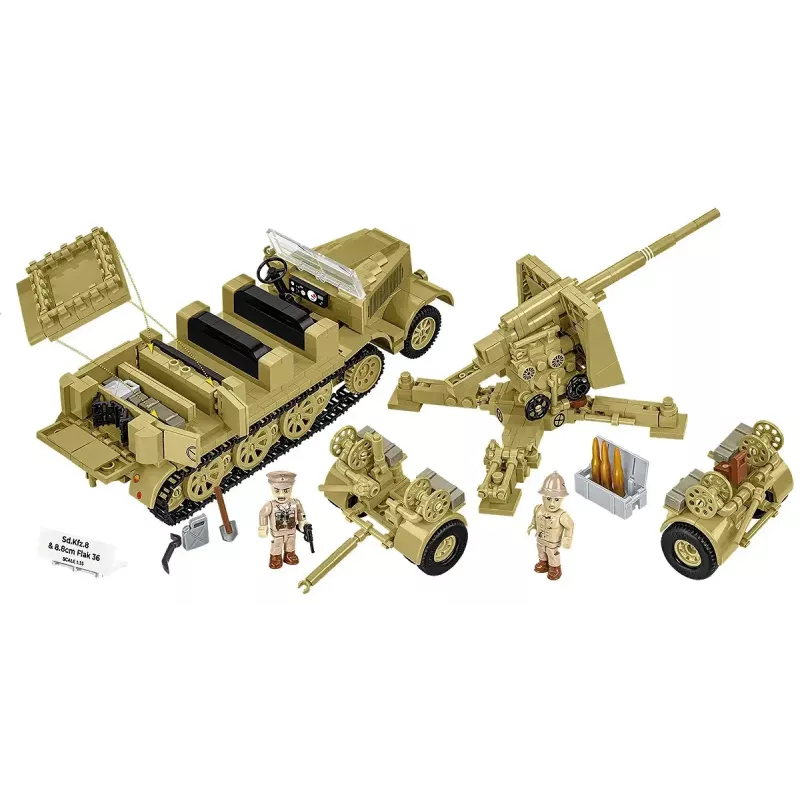 Cobi Blocks Sd.Kfz.8 con 8,8 cm Flak 36 set di costruzione, 975 pezzi