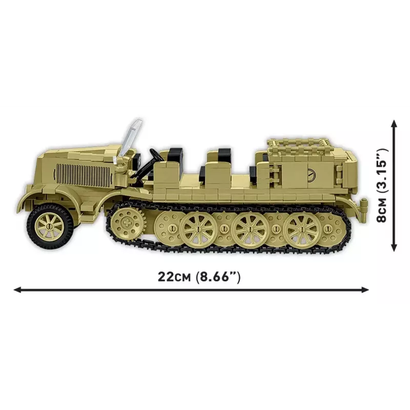 Cobi Blocks Sd.Kfz.8 con 8,8 cm Flak 36 set di costruzione, 975 pezzi