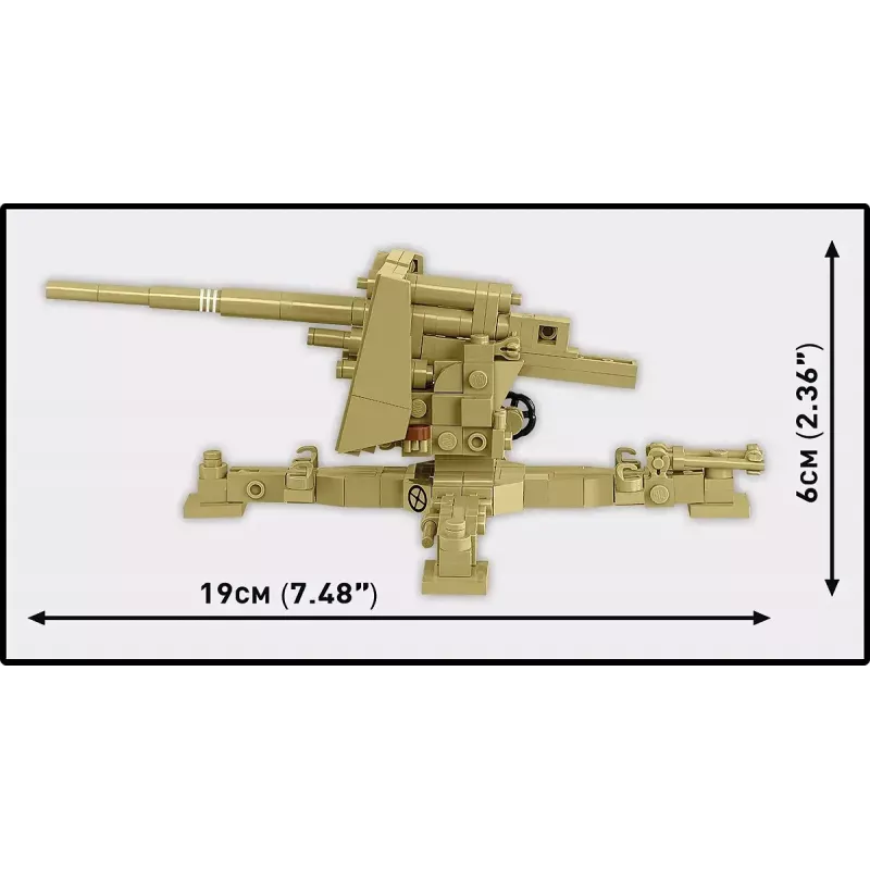 Cobi Blocks Sd.Kfz.8 con 8,8 cm Flak 36 set di costruzione, 975 pezzi