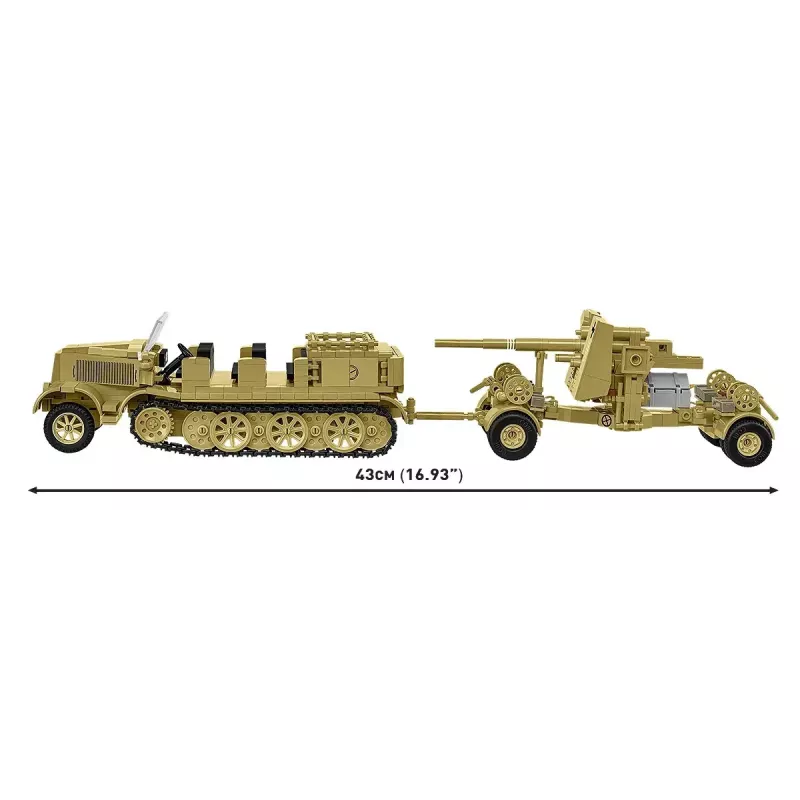 Cobi Blocks Sd.Kfz.8 con 8,8 cm Flak 36 set di costruzione, 975 pezzi