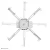 Supporto a soffitto per proiettore Neomounts CL25-550WH1 – H 74,5-114,5 cm – Easy-Install – completamente orientabile