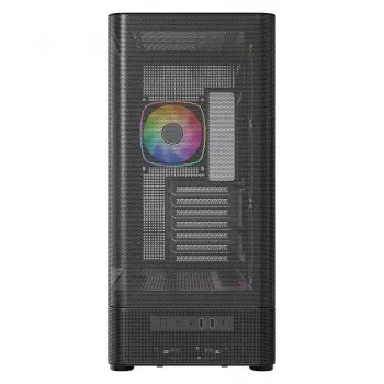 Case per PC MODECOM VOLCANO AQ400 ARGB MIDI nero — MODECOM MC-A-AQ400-4FA-B