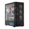 Case per PC MODECOM VOLCANO AQ400 ARGB MIDI nero — MODECOM MC-A-AQ400-4FA-B