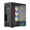 Case per PC MODECOM VOLCANO AQ400 ARGB MIDI nero — MODECOM MC-A-AQ400-4FA-B
