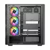 Case per PC MODECOM VOLCANO AQ400 ARGB MIDI nero — MODECOM MC-A-AQ400-4FA-B