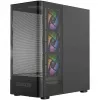 Case per PC MODECOM VOLCANO AQ400 ARGB MIDI nero — MODECOM MC-A-AQ400-4FA-B