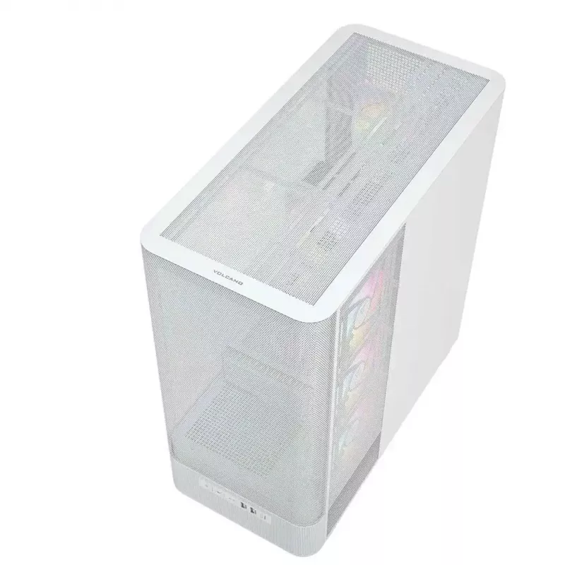 Case per computer MODECOM VOLCANO AQ400 ARGB MIDI Tower, bianco