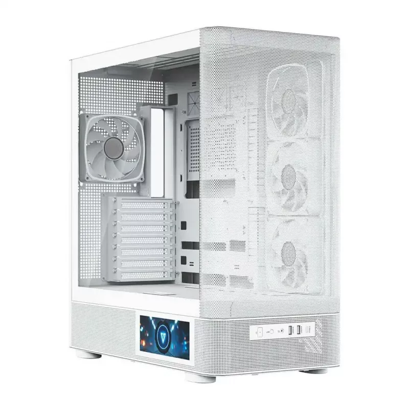 Case per computer MODECOM VOLCANO AQ400 ARGB MIDI Tower, bianco