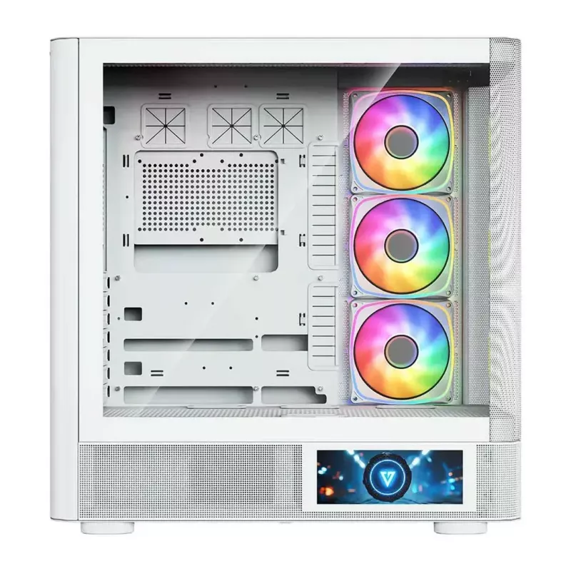 Case per computer MODECOM VOLCANO AQ400 ARGB MIDI Tower, bianco