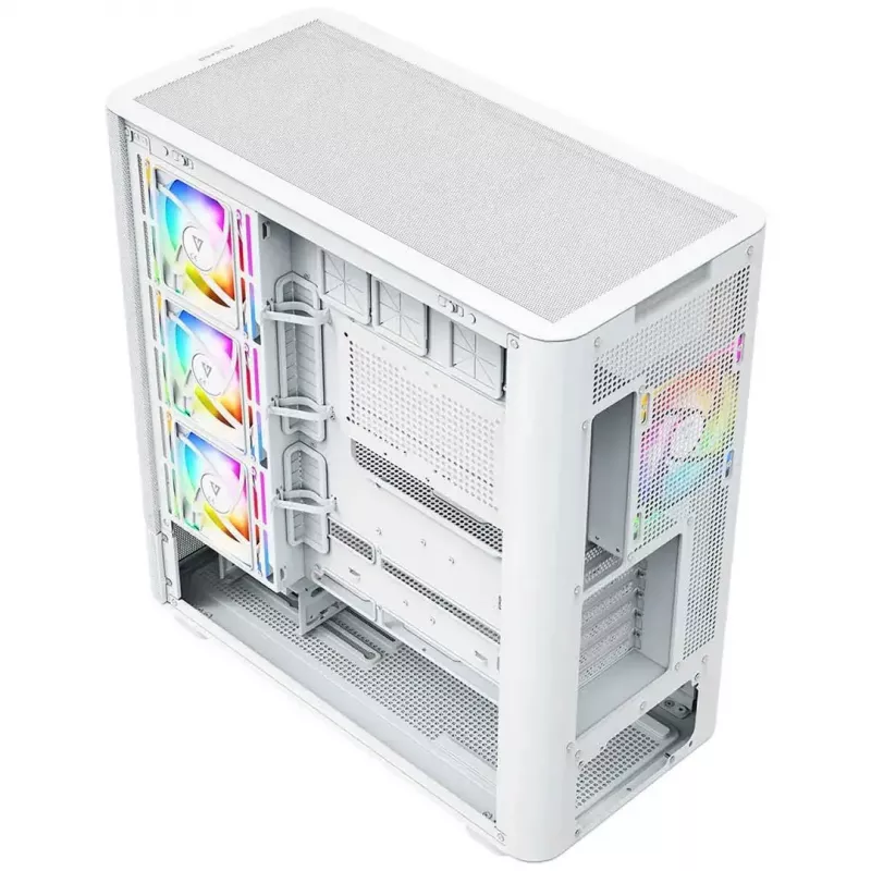 Case per computer MODECOM VOLCANO AQ400 ARGB MIDI Tower, bianco