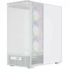 Case per computer MODECOM VOLCANO AQ400 ARGB MIDI Tower, bianco