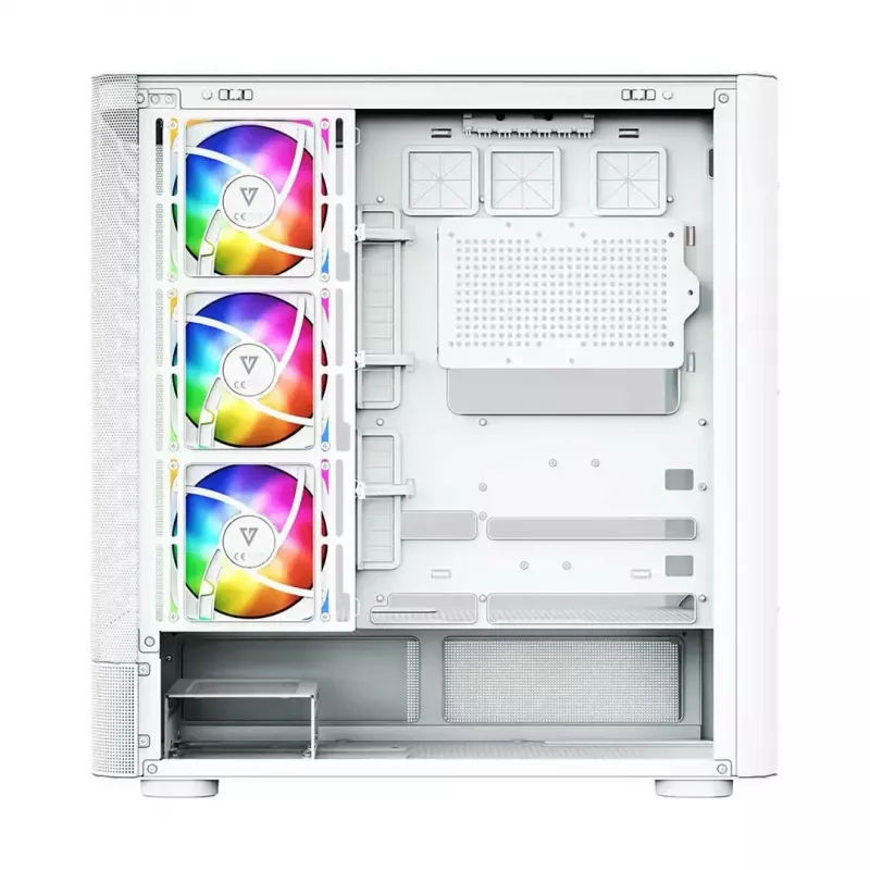 Case per computer MODECOM VOLCANO AQ400 ARGB MIDI Tower, bianco