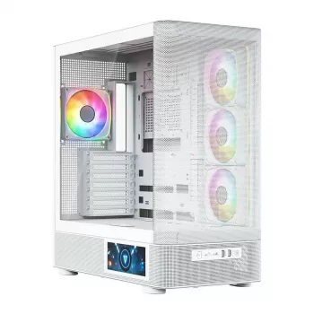 Case per computer MODECOM VOLCANO AQ400 ARGB MIDI Tower, bianco