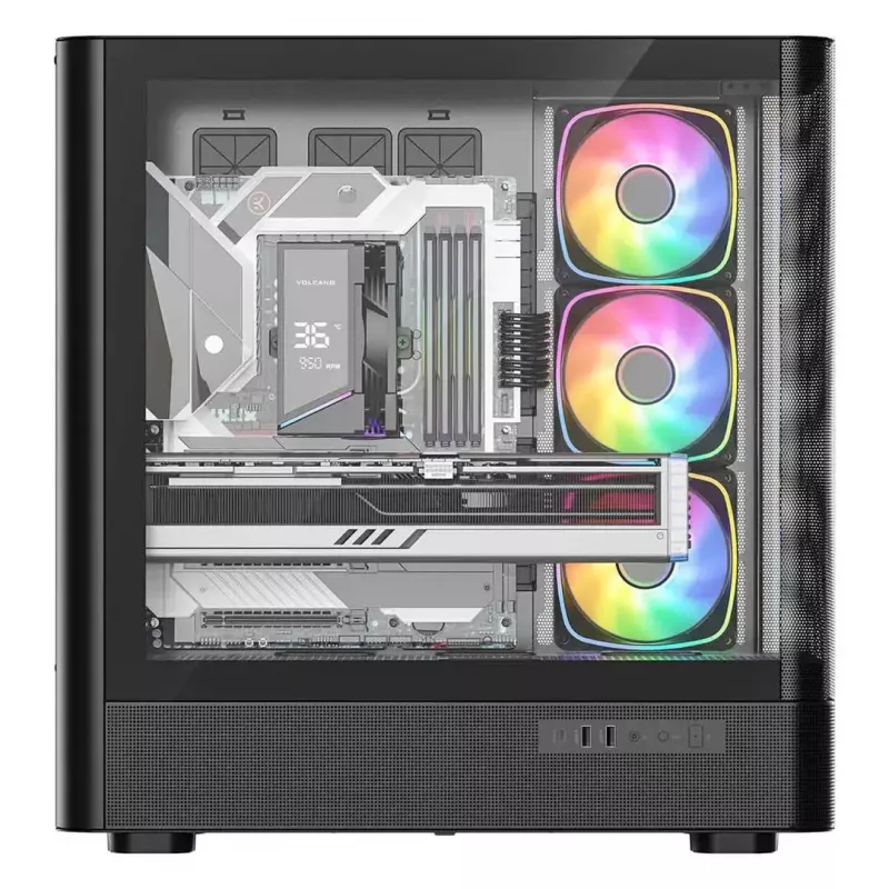 Case per computer MODECOM VOLCANO AQ500 ARGB MIDI nero
