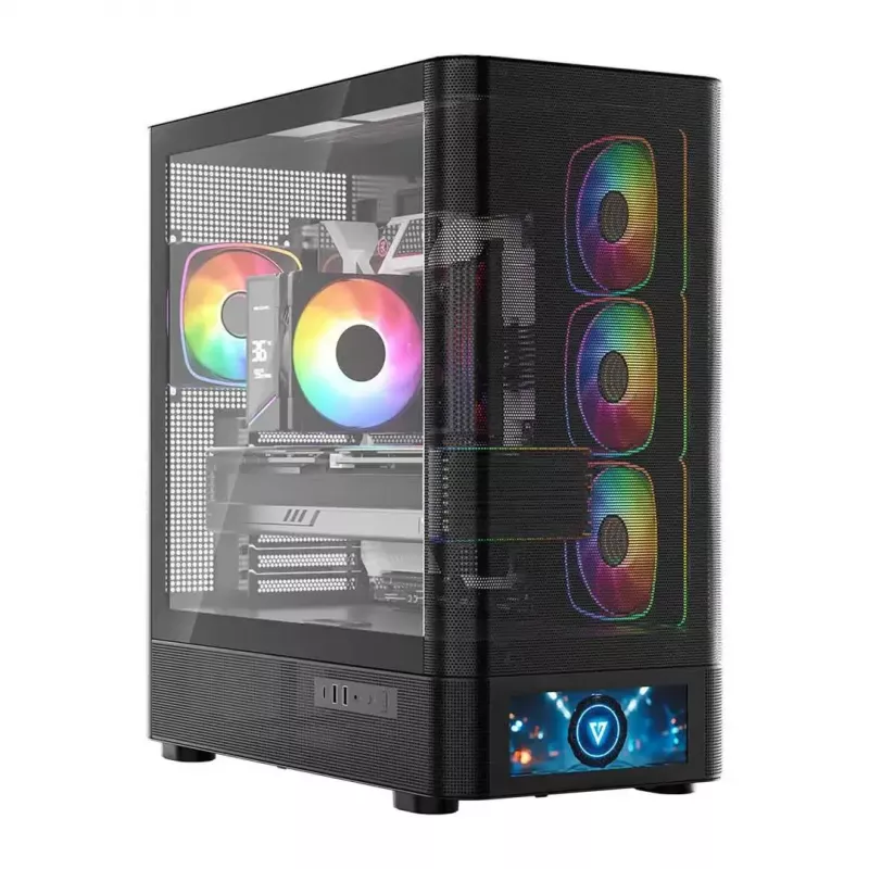 Case per computer MODECOM VOLCANO AQ500 ARGB MIDI nero