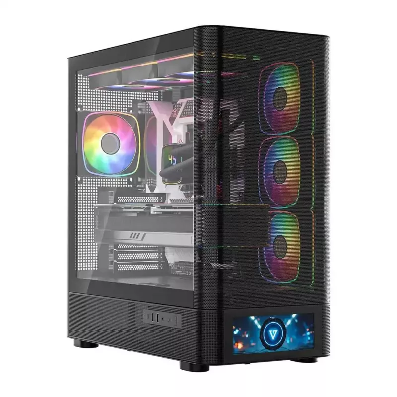 Case per computer MODECOM VOLCANO AQ500 ARGB MIDI nero