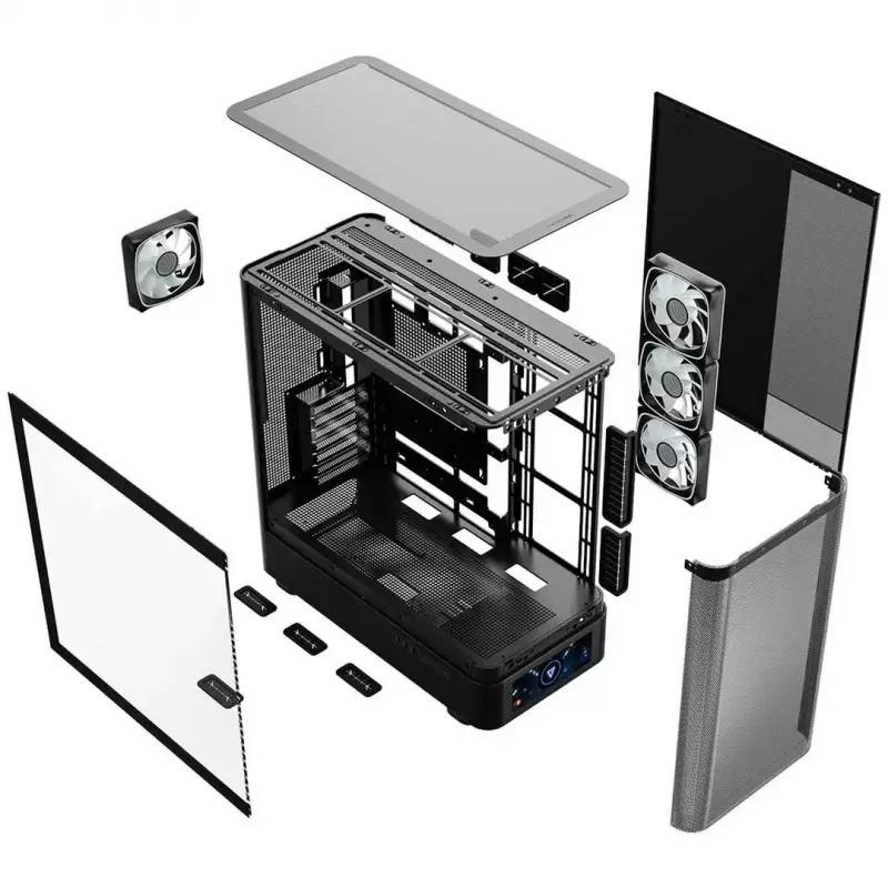 Case per computer MODECOM VOLCANO AQ500 ARGB MIDI nero