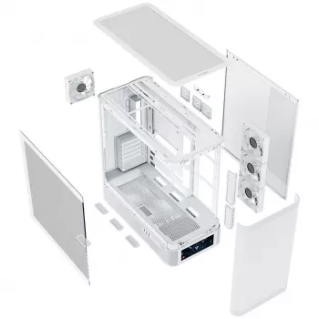 Case per computer MODECOM VOLCANO AQ500 ARGB MIDI bianco