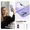 Custodia Crong Hybrid Matte Magnetic MagSafe per iPhone 17 — lavanda traslucido, PC+TPU
