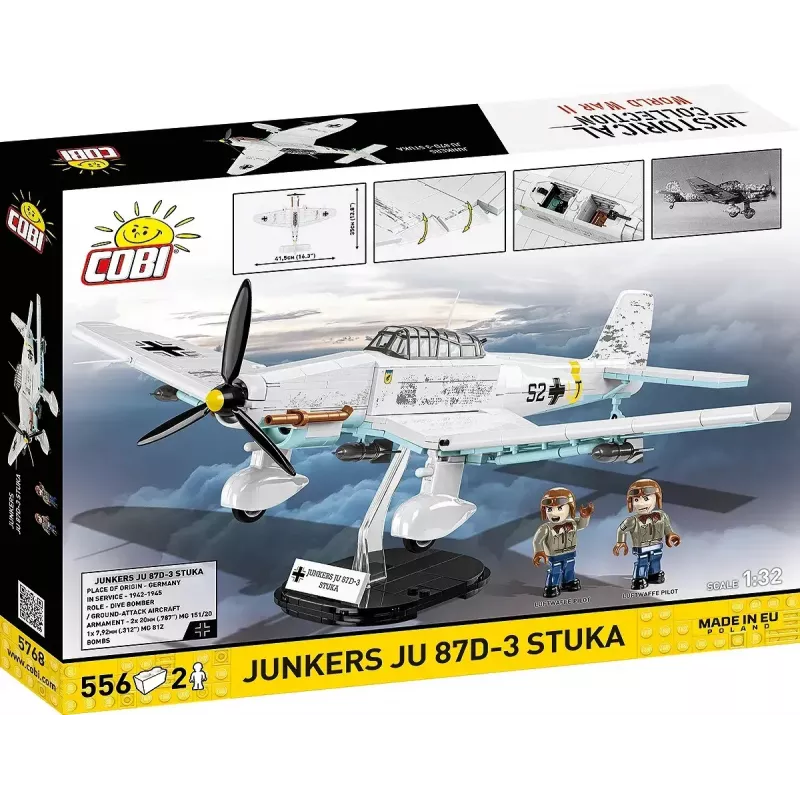 Set di costruzioni Cobi Blocks Junkers JU 87D-3 Stuka 556 pezzi