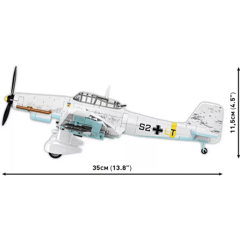 Set di costruzioni Cobi Blocks Junkers JU 87D-3 Stuka 556 pezzi
