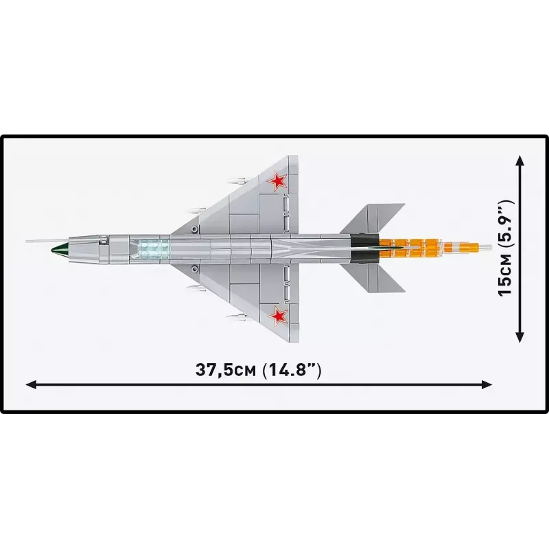 Mattoncini da costruzione Cobi MiG-21 MF set da 381 pezzi – modellino giocattolo da costruire