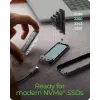 Case per SSD M.2 NVMe ICY BOX con USB 3.2 Gen 2 Type-C e illuminazione RGB