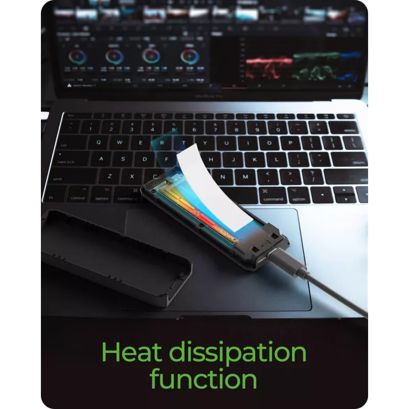 Case per SSD M.2 NVMe ICY BOX con USB 3.2 Gen 2 Type-C e illuminazione RGB