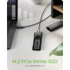 Case per M.2 NVMe ICY BOX con USB 3.2 Gen 2 Type-C, case per SSD, M.2, PCI Express, 10 Gbit/s, Hot-Swap, nero