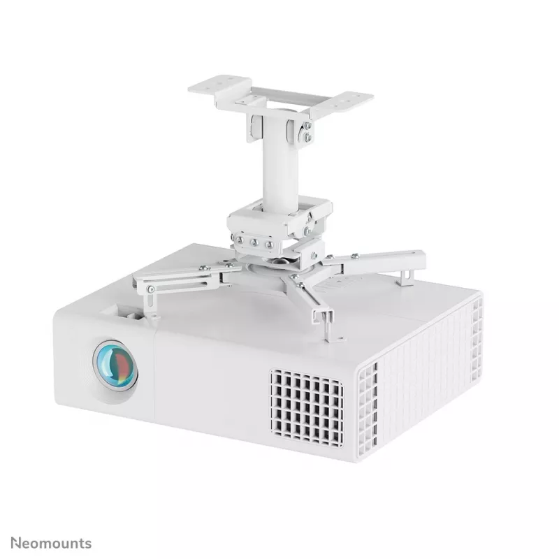 Supporto da soffitto per proiettore Neomounts CL25-530WH1 — completamente orientabile, carico max. 45 kg, altezza 25,5 cm, bianco